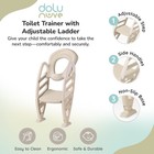 Dolu Nuve Potty Toilet Training Seat W  Adjustable Ladder For Kids  Relax Beige