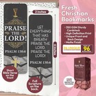 96 Pack Inspirational Bookmarks With Bible Verses - Bulk Religious Gifts
