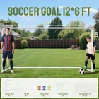 Sunyrisy 6x4 8x6 10x6 5 12x6ft Soccer Goals Foldable Soccer Goal Weatherproof