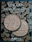 Set Of 2 He Harris Lincoln Memorial Cent Coin Folders   1-2 1959-2008 Album Book
