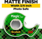 Scotch Magic Tape  3 Dispensered Rolls  Numerous Applications  Invisible  Clear 