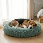 Muddy Mat Cloud K-9 Bed Dog Cat Calming Donut Washable Pet Cushion Round Grey