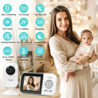 Wifi Video Baby Monitor  2 8  Lcd   App Viewing  2-way Audio  Night Vision  Vox 