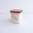 Imane Diana Rose Canister With Wooden Lid