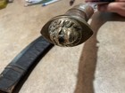 Vintage Gurka Kukri Knife With Lion   s Head Pommel And  Sheath