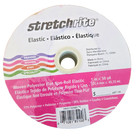 Stretchrite Flat Non-roll Woven Polyester Elastic 1-inch By 50-yard  White   New
