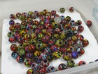 2 Pounds Assorted India Handmade Marble Splash Glass Beads Wholesale  mnp-1     