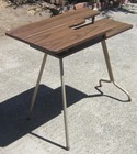 Vintage Folding Sewing Table Collapsible 2-tier