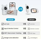 Iegeek Baby Monitor With 2 Cameras  Split-screen    Video Baby Monitor With Audio