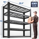 1pcs Storage Shelves 72 h Garage Shelving Heavy Duty Shelving Units And Storage