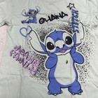 Disney Stitch Mint Green Ohana Embroidered T Shirt Youth Kids Size 10 12 New