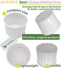 3 Cheese Molds 1 3qt Cheese Making Ricotta Feta Paneer Cream Cheese Basket