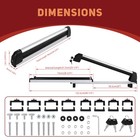 For Jeep Grand Cherokee Ski Snowboard Roof Mount Rack Carriers Roof Cross Bars