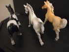 Vintage Porcelain Horses Set Of Three Mid Century Japan