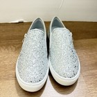 Idifu Women s Glitter Sneakers Sparkly Sequin Slip On Tennis Shoes Ladies  7 5
