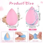 40pcs Mini Makeup Sponge Multi Colored Beauty Sponges Professional Foundation Sp