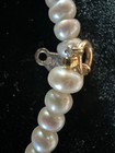 Vtg Pearl Necklace 17    14kg Clasp