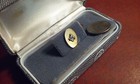 Vintage Freemasonry Masonic Letter G Tie Tack Clasp Gold Plated Original Case