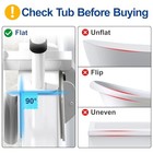 Adjustable Bathtub Safety Rail With Double Grip  14   18 Inch Height Shower Grab 