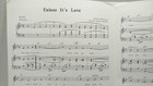 Unless Its Love Sheet Music Piano Voice 70s Pop Rock                         F3u