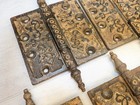 Lot 4 1800 s Antique Ornate Victorian Eastlake Steeple Tip Cast Iron Door Hinges