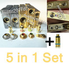 Dupont Lighter Gas Refill Adapters 5 In 1 Set Yellow red green blue Caps