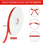 3 8 Inch X 100yds Red Satin Ribbon Thin Solid Fabric Ribbons Roll For Gift Wrapp