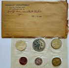 1956 Franklin Us Proof Set  5 Coins With Original Government Envelope