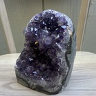 3 4 Lbpurple Amethyst Quartz Crystal Geode Cathedral Decorative Display Specimen