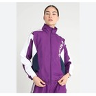 Adidas Originals 90   s Women Windbreaker Purple  White    Black Colorblock Sz med