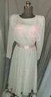 Vintage Ursula Of Switzerland Long Sleeve Chiffon Maxi Dress  Size 7 8
