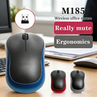 Logitech M185 Wireless Mouse 2 4ghz Usb 1000dpi Mice Usb Receiver Mute Optical N