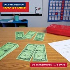 Learning Advantage One Dollar Play Bills  Set Of 100  Sized Like Real Cash   Pla