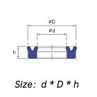 U-cup Hydraulic Ram Seal U Seal Rod   Piston Working Cylinder 10mm-100mm Rod Od