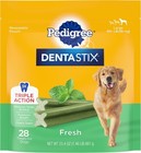 Dentastix Dog Dental Treats  Large Breed Dog Treats  Fresh Flavor  1 46 Lb  B   