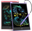 2 Pack 10 Inch Lcd Writing Tablet  Colorful Doodle Board Electronic Drawing P   