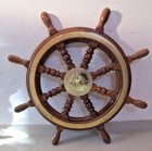 Vintage Style Ship s Steering - Helm - Wooden   Brass - 2 5 Feet - Large  2478 