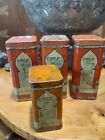 4 Vintage Saraka Constipation Medicinal Pharmaceutical Litho Tins
