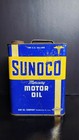 Vintage 1956 Sunoco Mercury Motor Oil 2 Gallon Can Sun Oil Co Gas Station Advert
