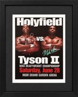 Mike Tyson Evander Holyfield Autographed Boxing Photo Framed 11x14 Tyson
