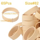 Aiwoqi Rubber Bands Size 82 Beige 65 Pcs Heavy Duty Wide Small Rubber Band   Str