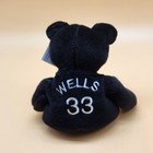 Vintage Salvino s Bammers Black Bear Plush Wells 33 Al Roy Mlb Baseball 90s Toy