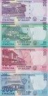 Malawi Set 4 Pcs 20 50 100 200 Kwacha Random Date P 60 P 63 P 64 P 65 Unc Nhb