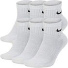 Nike Everyday Cushioned Dri-fit 6-8 Socks - 6 Pairs  White  sx7666-010 