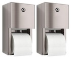 2-pack Stainless Steel Toilet Paper Dispenser  Wall Mount  Locking Tissue Holder