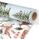  Reversible Christmas Wrapping Paper - 17 Inch X 33 Feet  46 7 Sq  Ft  Ttl   - 