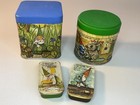 Potpourri Press Gnome Vintage Collectible Tins  Lot Of 4  Unieboek B v 