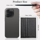 Slim Rfid Blocking Leather Credit Card Holder Front Pocket Wallet With 6 Card