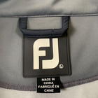 Footjoy Golf Jacket Mens Large Full Zip Softshell Windbreaker Gray Black Orange