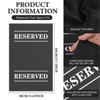 10 Pcs Reserved Chair Signs Cloth Church Placeholder 10pcs  Black 